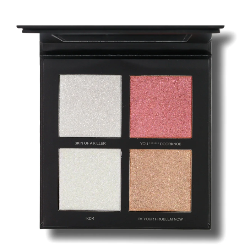 Little Miss "She Never Misses" Simply Put Highlighter Quad - Blend Bunny Cosmetics