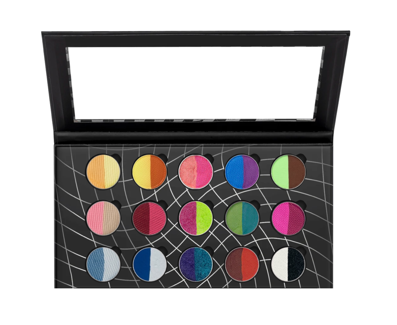 Split Liner - 15 Pan Palette - Glisten Cosmetics